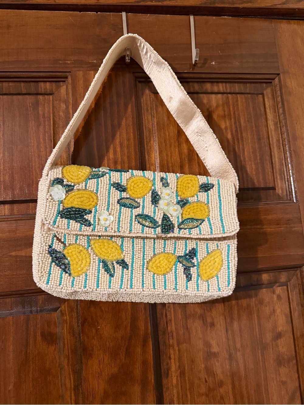 Beaded Lemon purse Bag